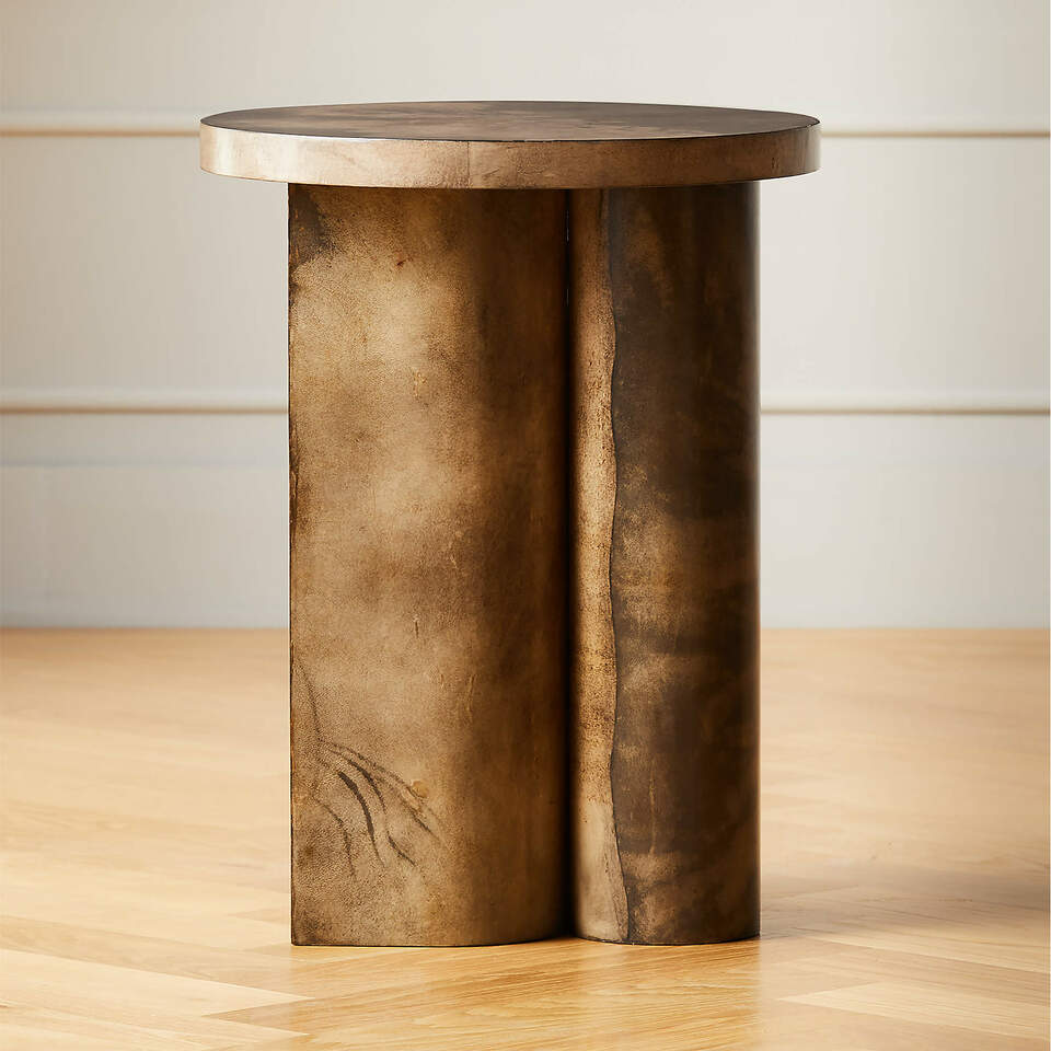 Cluster Vellum Tall Side Table Cb2 Uae