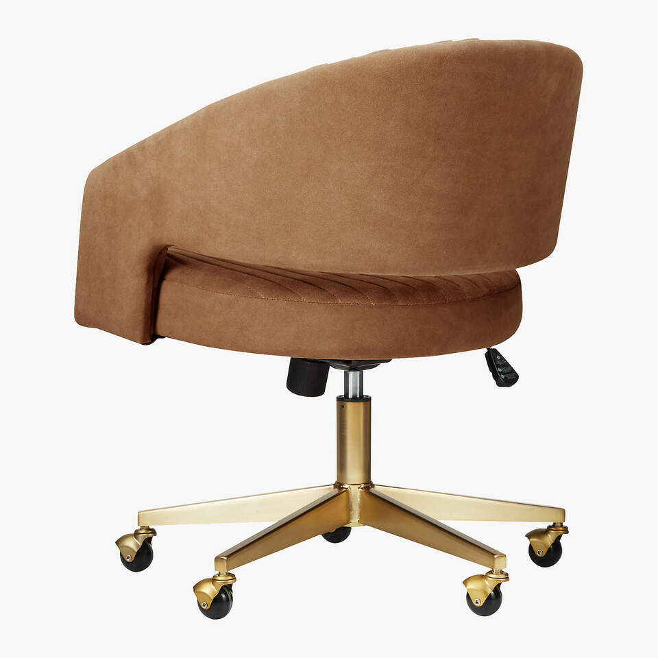 Channel Suede Office Chair Cb2 Uae Channel Suede Office Chair Cb2 Uae