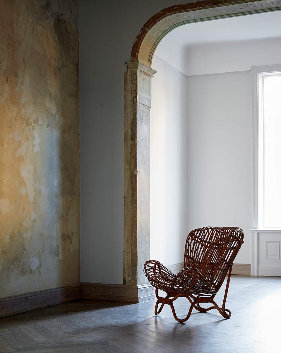 CB2 Ferrer Wood Chair
