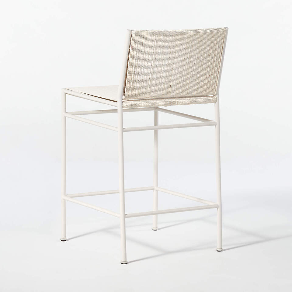 Cb2 Inesse Counter Stool Bounce Ivory Woven Counter Stool Set of 2 | CB2 UAE